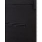 Italian Elegance Cotton Black Trousers