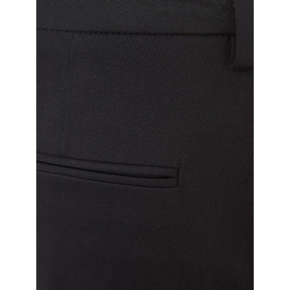 Pantaloni neri in cotone Italian Elegance