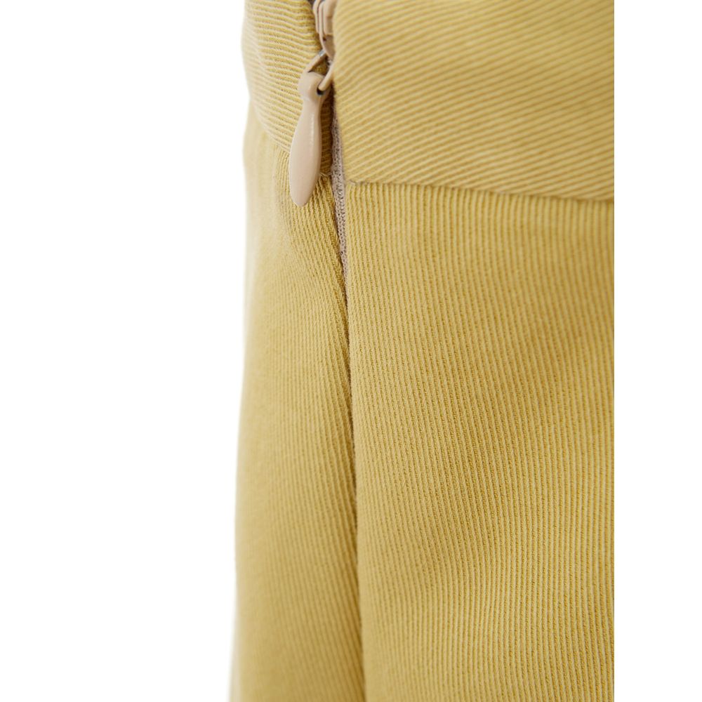 Pantaloni in cotone Golden Elegance