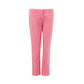 Eleganti pantaloni in cotone rosa per uno stile sofisticato