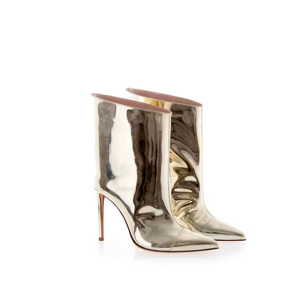 Mehrfarbiger Lacklederstiefel