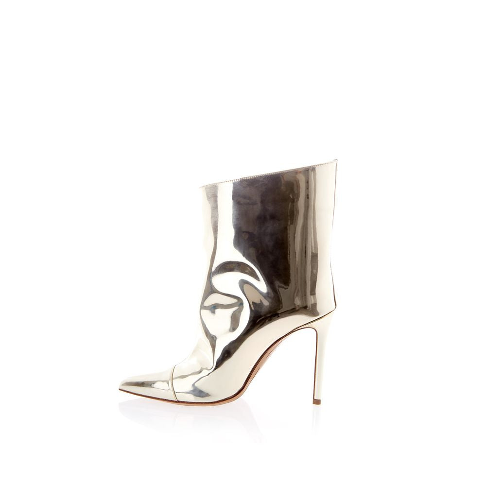 Mehrfarbiger Lacklederstiefel