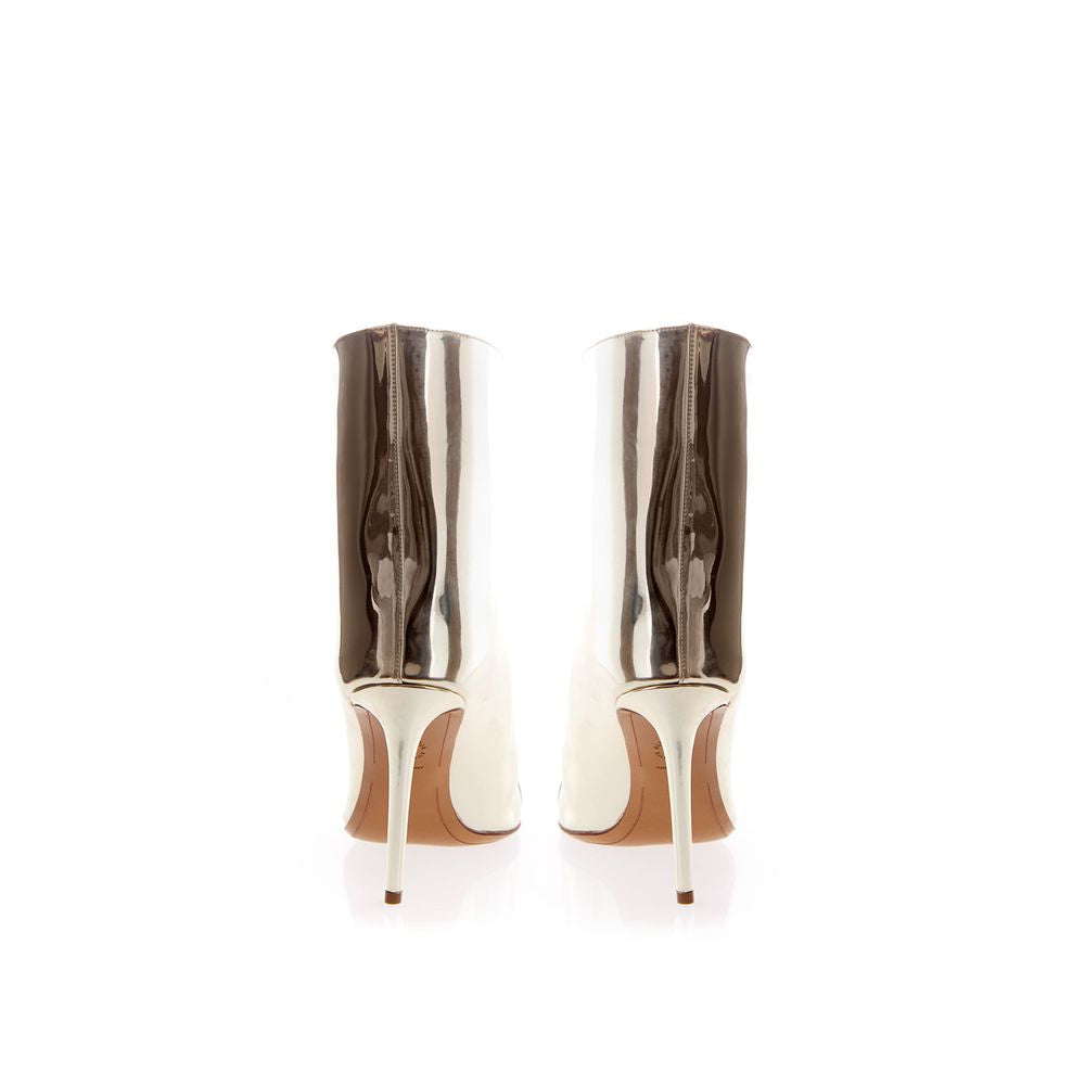 Mehrfarbiger Lacklederstiefel