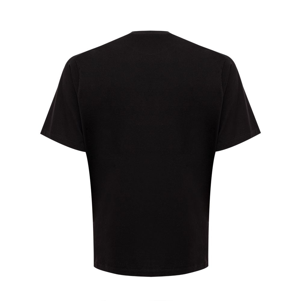 T-shirt in cotone nero elegante per uomo