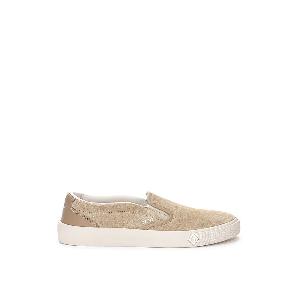 Sneaker in pelle beige