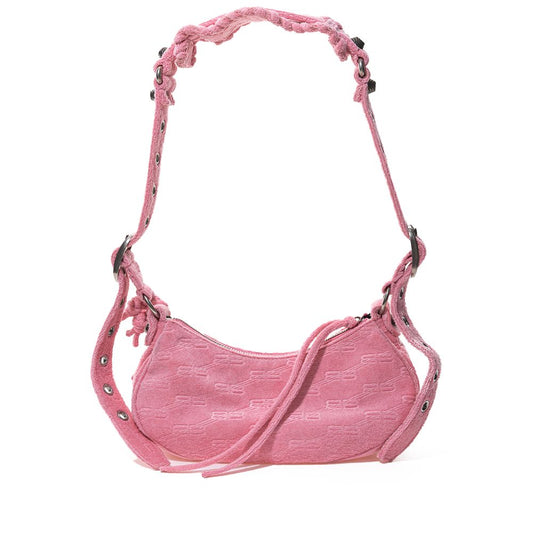 Elegante borsa tote rosa zucchero filato per uno stile sofisticato