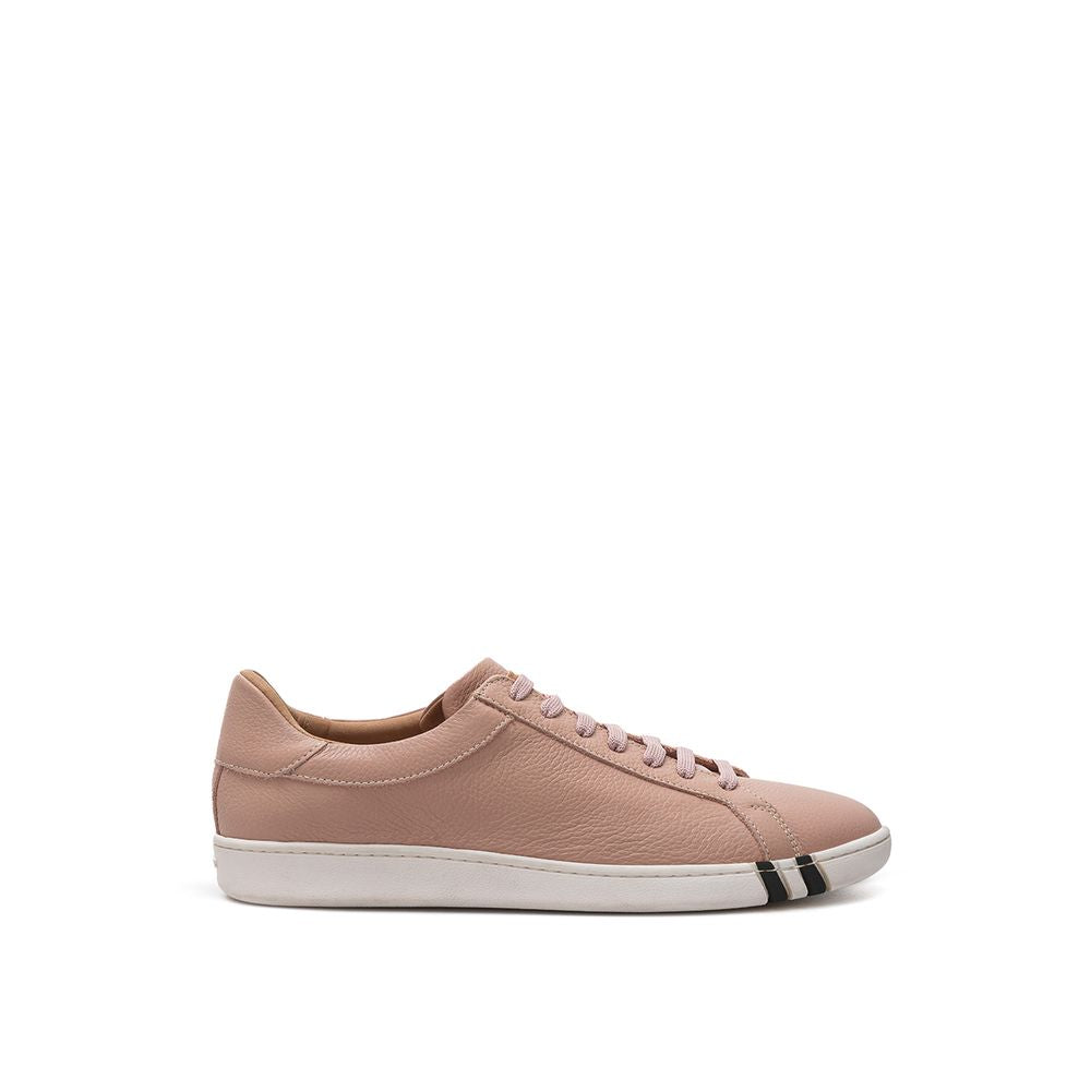 Eleganti sneakers in pelle rosa per donna