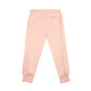 Pantaloni eleganti in poliestere rosa per donna