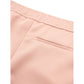 Pantaloni eleganti in poliestere rosa per donna