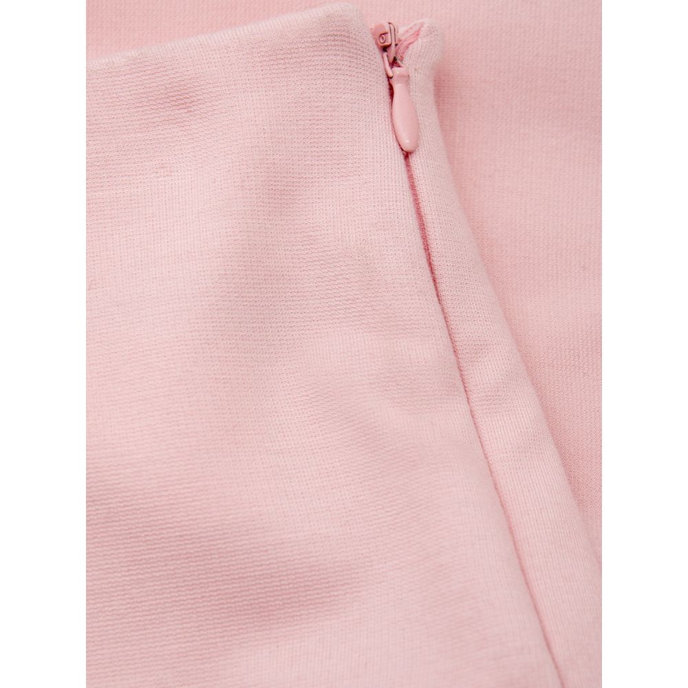 Elegant Pink Viscose Pants for Chic Style