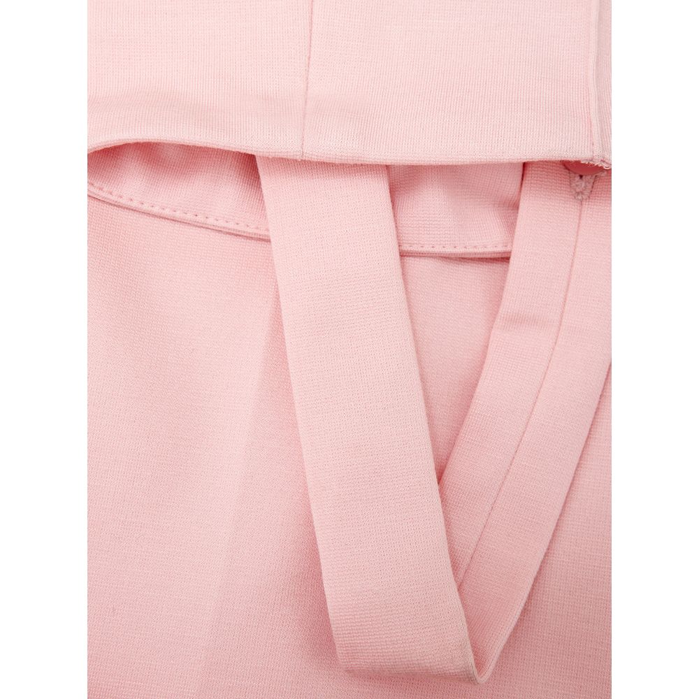 Pantaloni eleganti in viscosa rosa per uno stile chic