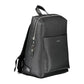 Black Polyester Men Backpack