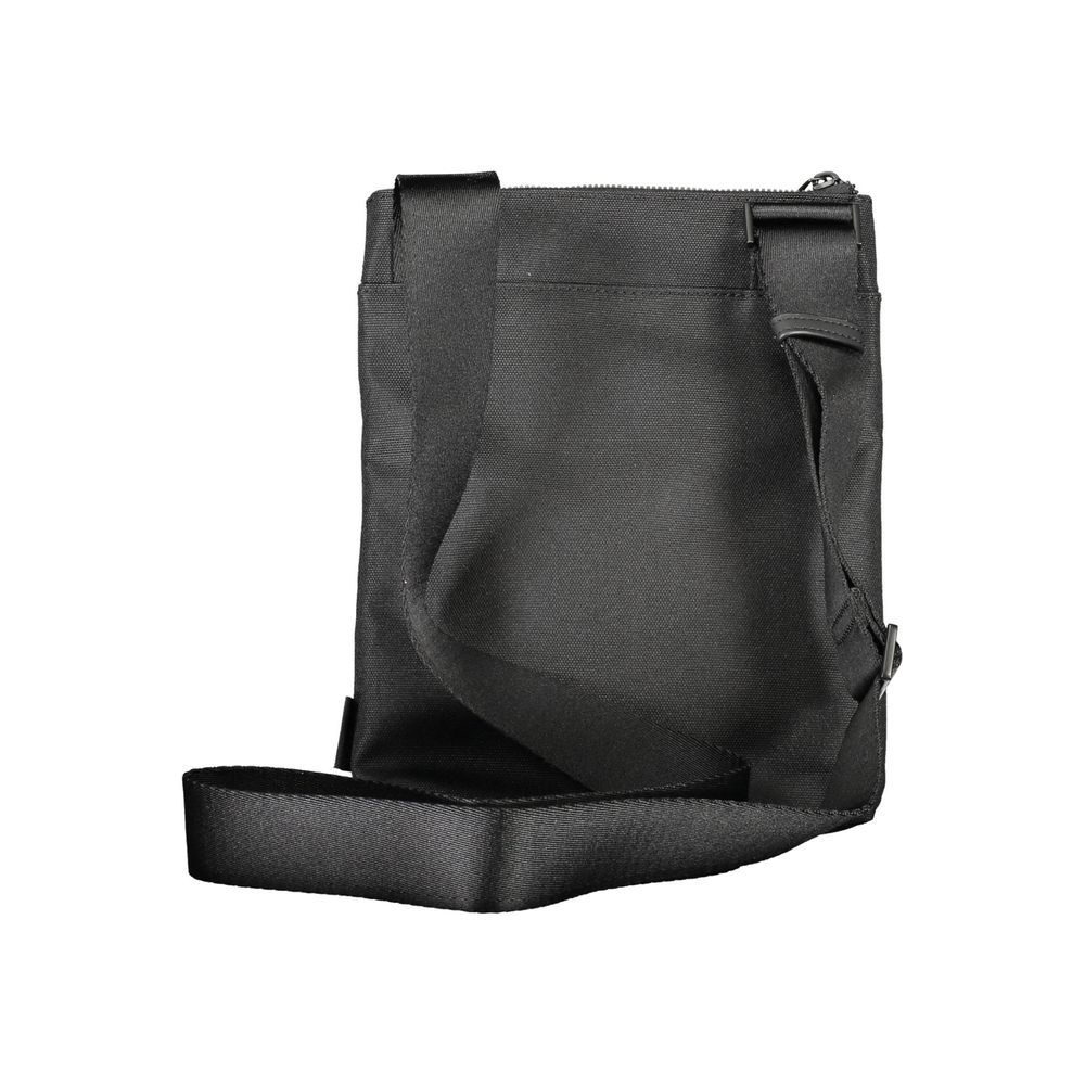 Black Polyester Men Shoulder Bag