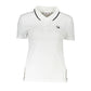 White Cotton Women Polo Shirt