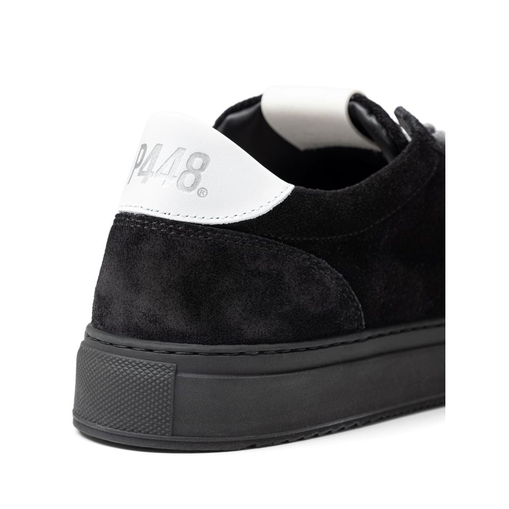 Sneaker Scamociata in Pelle Nera