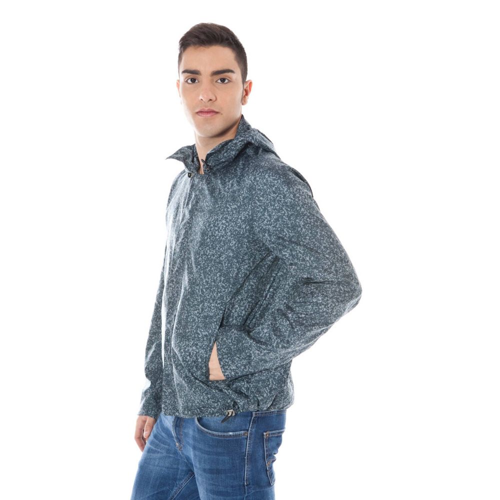 Gray Polyamide Men Jacket