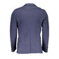 Blue Cotton Men Jacket