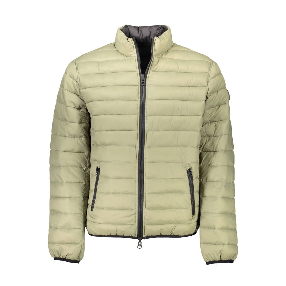 Green Nylon Men Jacket