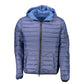 Blue Nylon Men Jacket