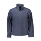 Blue Polyester Men Jacket