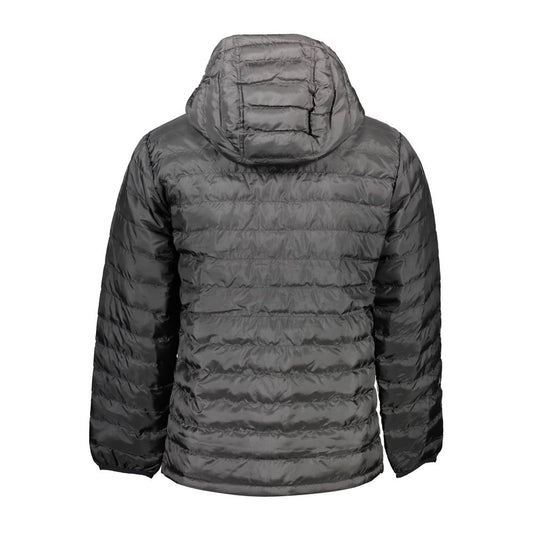 Schwarze Polyester-Herrenjacke