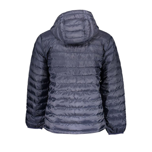 Blaue Polyester-Herrenjacke