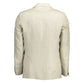 Beige Linen Men Jacket