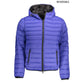 Blue Nylon Men Jacket