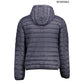 Blue Nylon Men Jacket