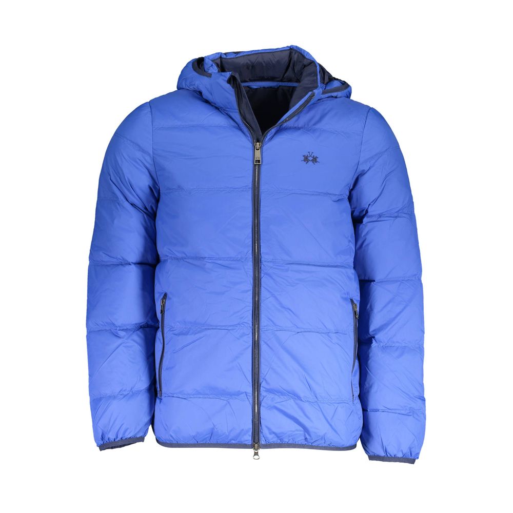 Blue Polyamide Men's Jacket