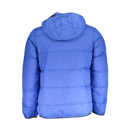 Blue Polyamide Men's Jacket