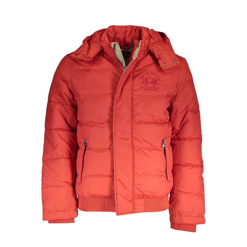 Orange Polyamide Men Jacket