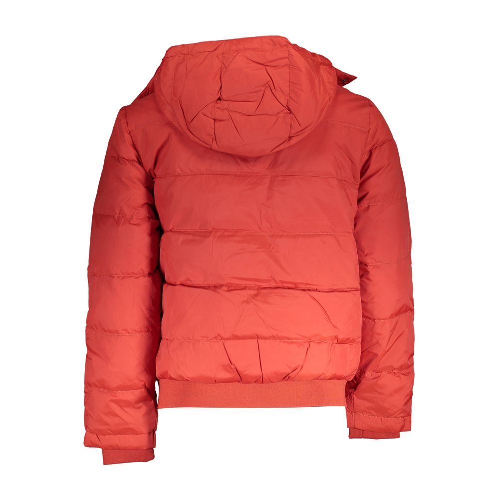 Orange Polyamide Men Jacket