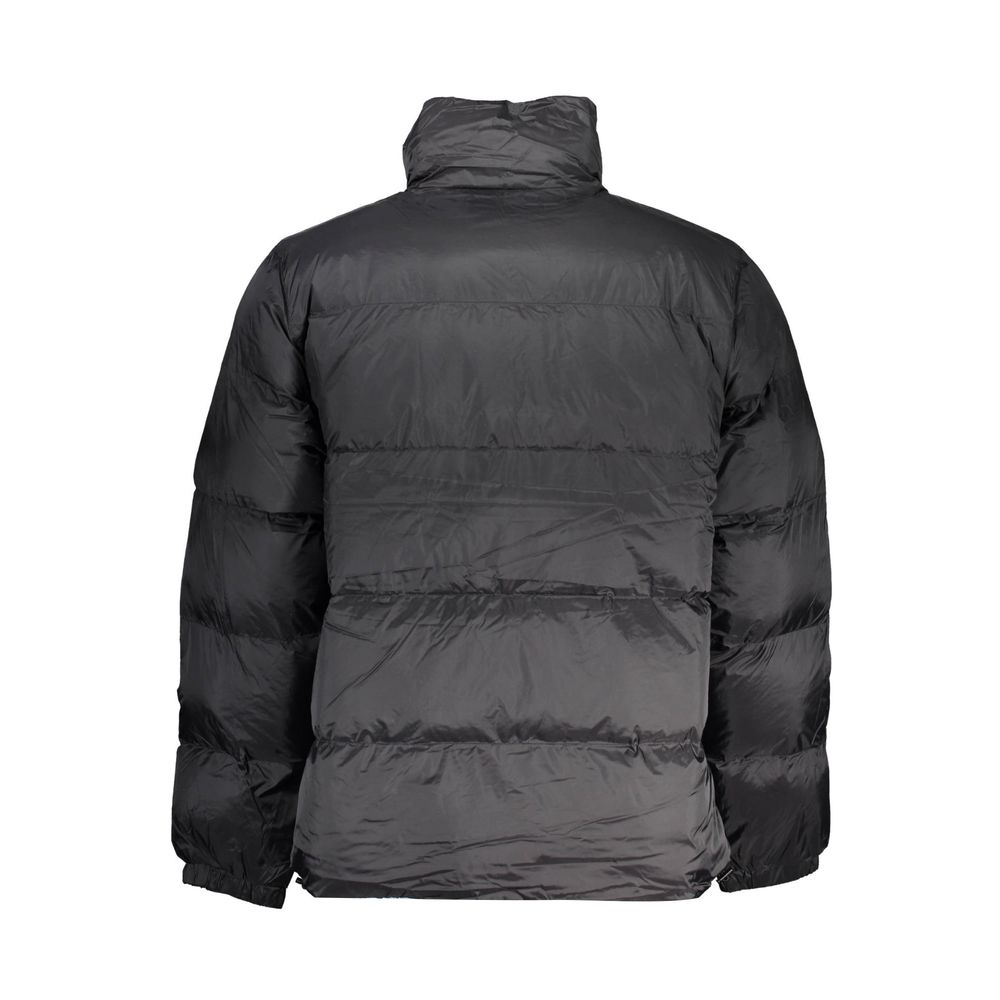 Black Polyester Men Jacket