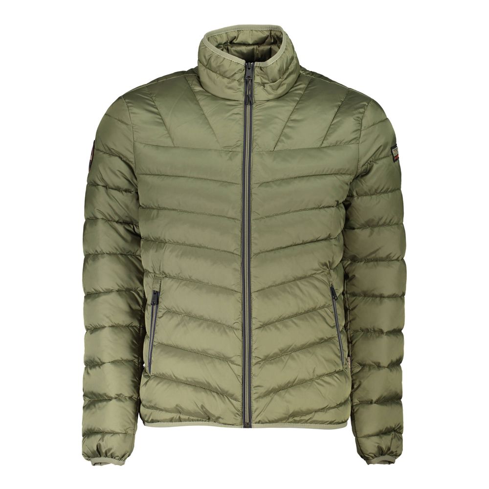 Green Polyamide Men Jacket