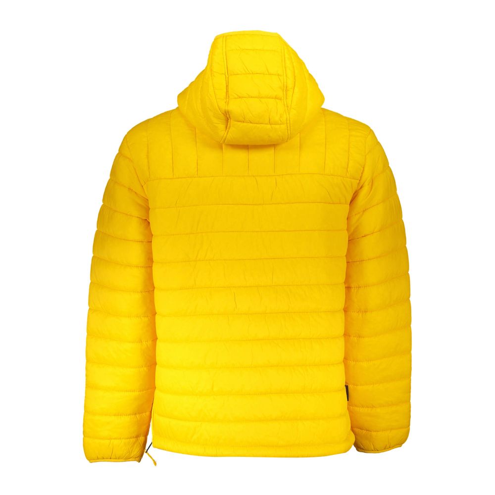 Yellow Polyamide Men Jacket