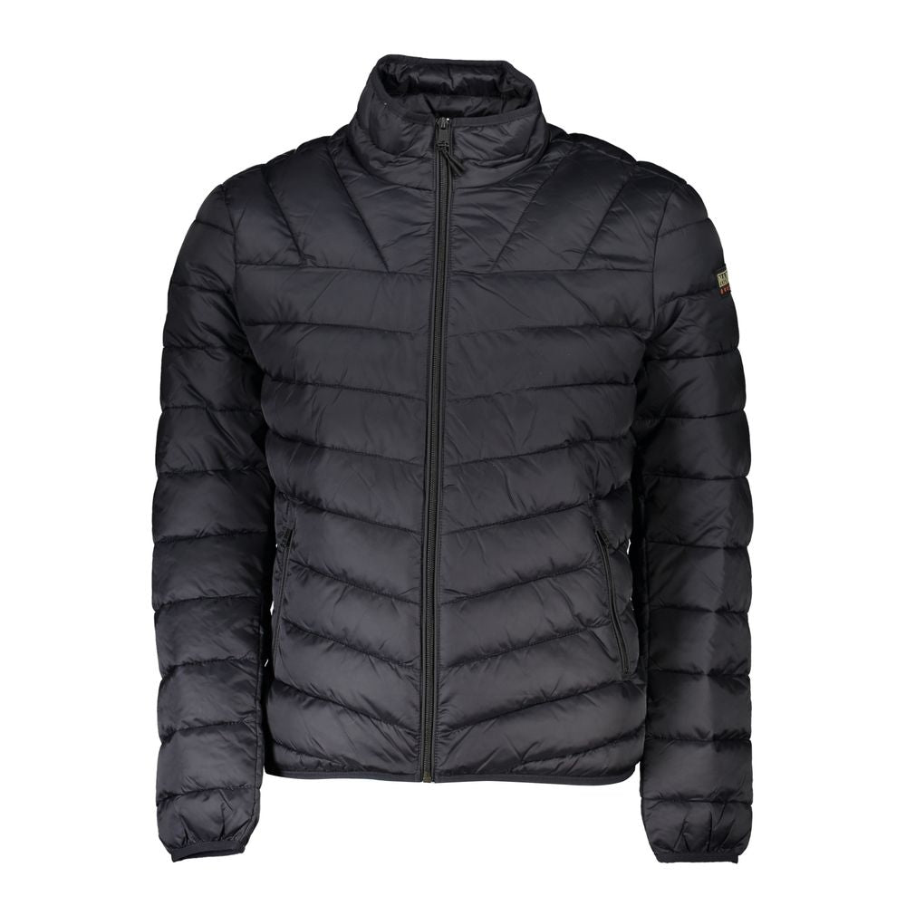 Black Polyamide Men Jacket