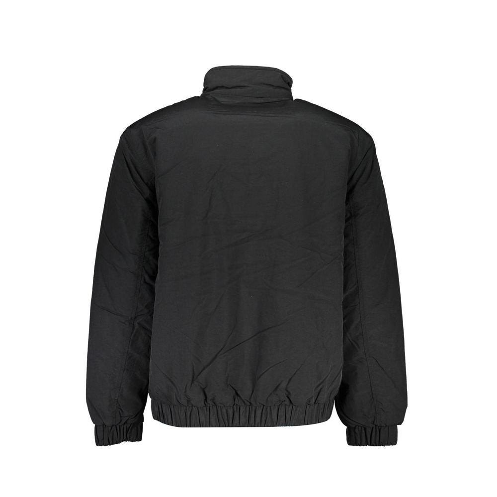 Black Polyester Men Jacket