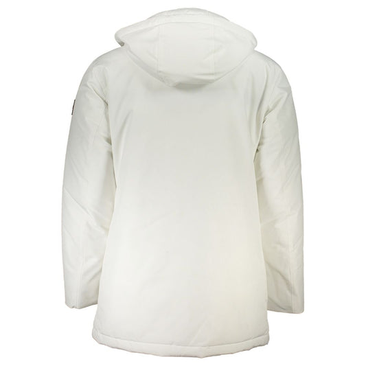 White Polyamide Men Jacket