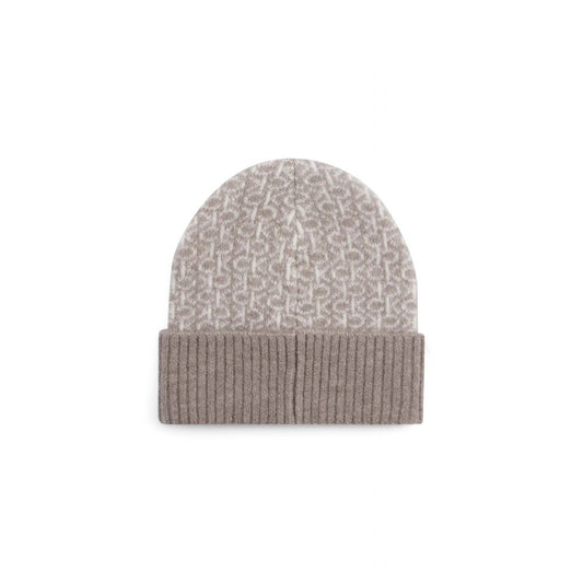 Cappello in alpaca beige