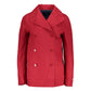 Red Cotton Women Jacket