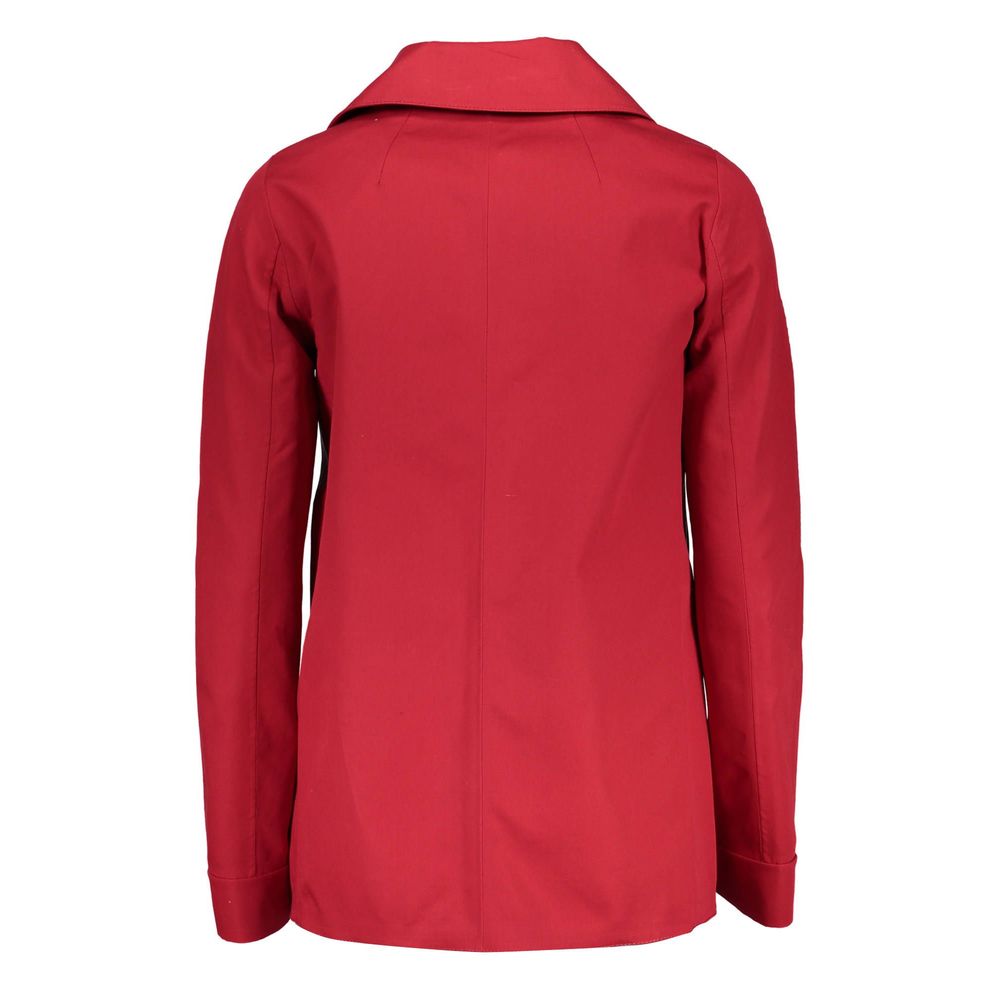 Red Cotton Women Jacket