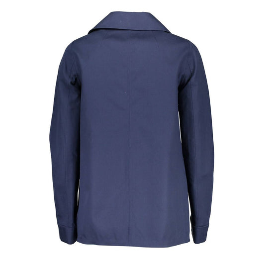 Blue Cotton Women Jacket