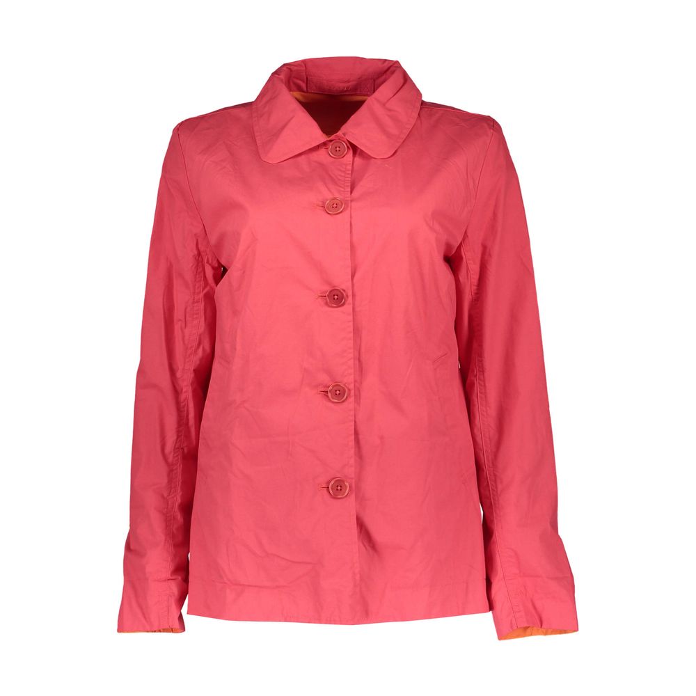 Red Cotton Women Jacket