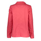 Red Cotton Women Jacket