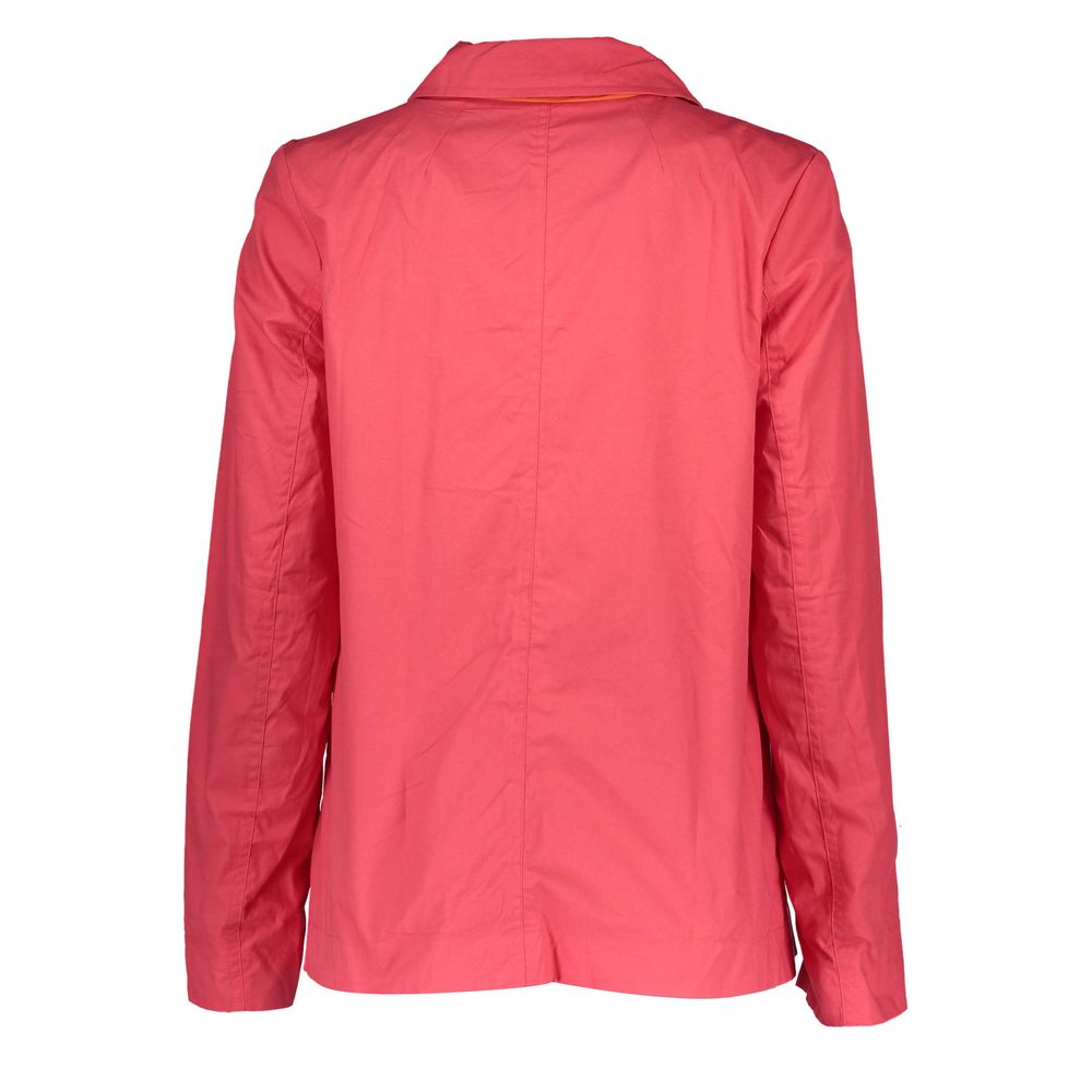 Red Cotton Women Jacket