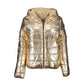 Gold Nylon Women Jacket