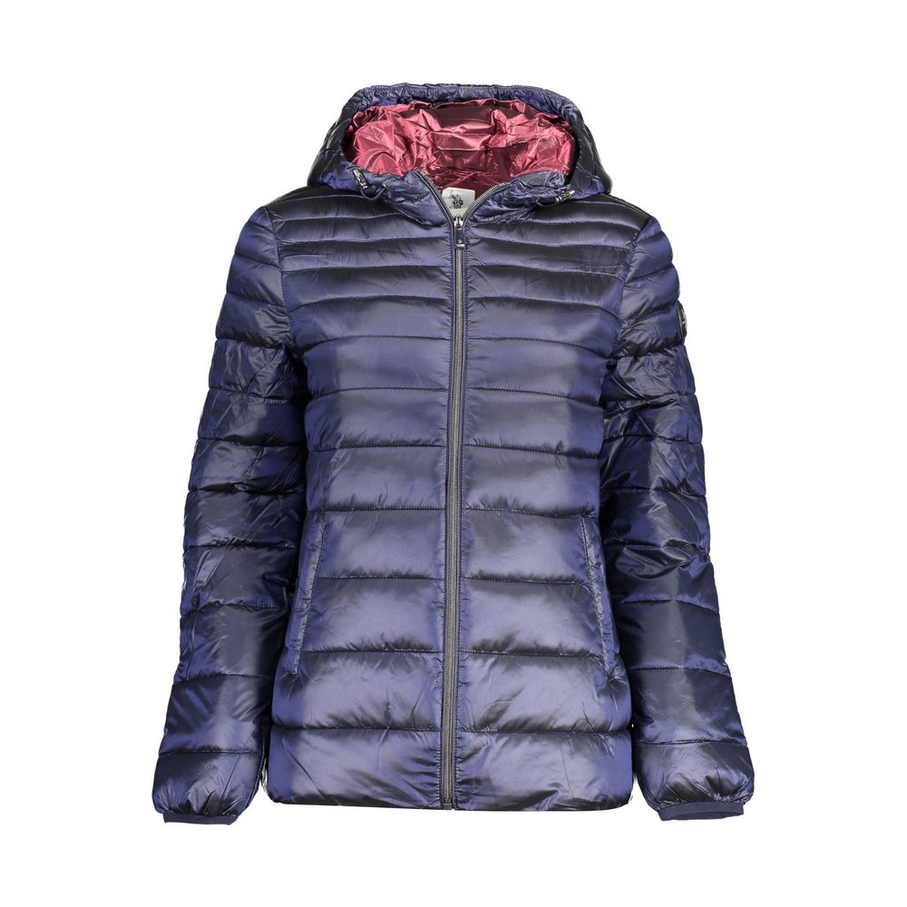 Blue Nylon Women Jacket