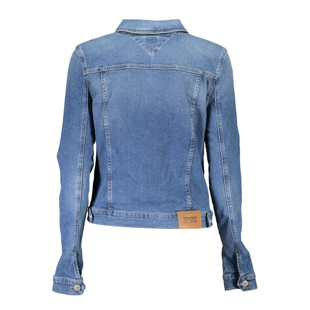 Blue Cotton Women Jacket