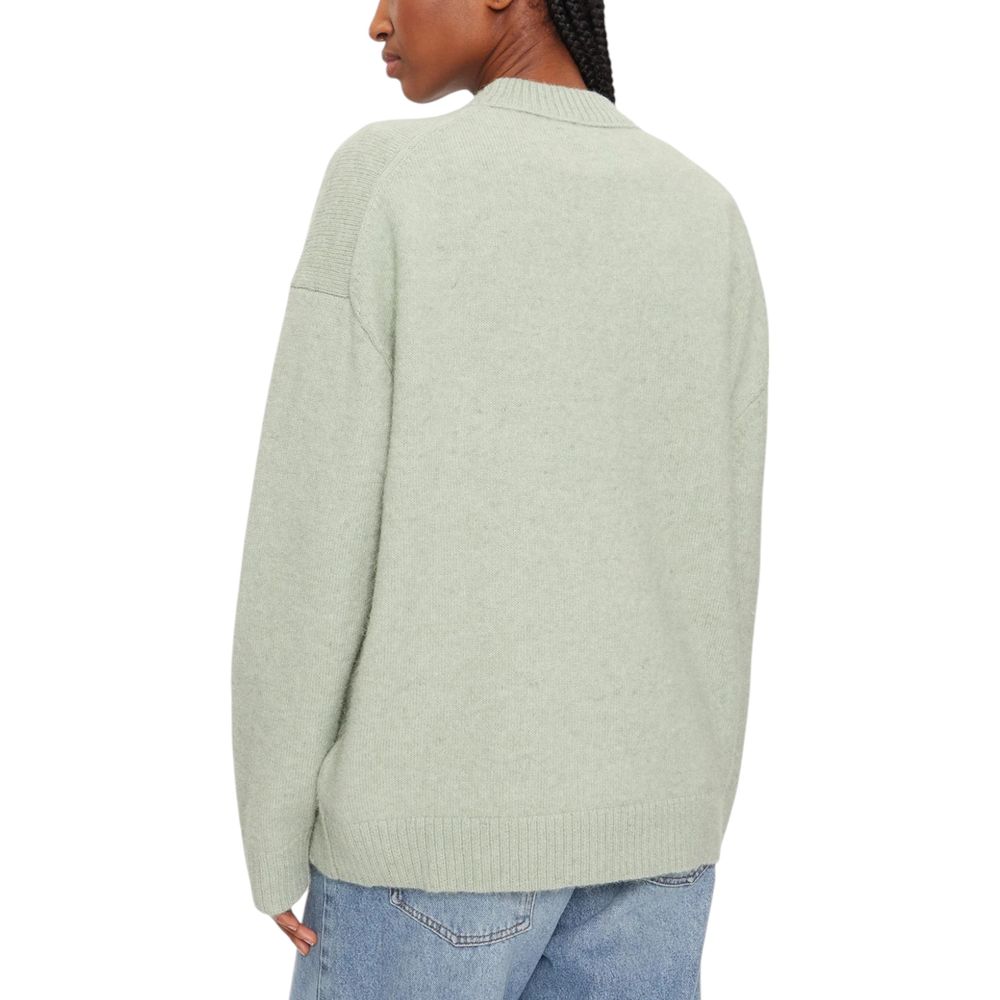 Grüner Polyesterpullover
